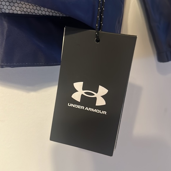 NEW women’s Under Armour XS Cloud Shell Jacket Midnight Navy Blue Waterproof - Picture 4 of 13